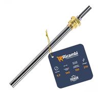 ERICAMBI®, Resistencia bujía cartucho de encendido para estufas de pellets HT62647 con conexión roscada de 3/8" gas, longitud total 140 mm - Potencia 270 W, para modelos Qlima Ravelli Ecoteck Adler