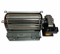 ERICAMBI, Ventilador tangencial para estufas de pellets TGA 60/1-120/15 Emmevi - Fergas 112414, diámetro del ventilador 60 mm, tamaño de la boquilla: 124 x 40 mm, longitud total 185 mm