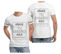 ERICAT Camiseta Personalizada, Camisetas Personalizado - Diseña tu Propio Modelo con Foto, Texto o Logo. Camisetas Personalizables para Hombres, Mujeres y Parejas