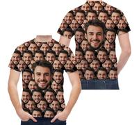 ERICAT Camiseta Personalizada para Hombres y Mujeres al por Mayor, Personalizado diseña tu Propia Camiseta para Parejas. - Añade imágenes, Fotos o Textos para Regalos