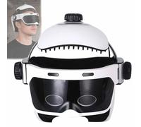 ERICAT Casco De Masaje Eléctrico para Cabeza, Masajeador De Vibración por Presión De Aire con Control Remoto Y 5 Modos, Masaje De 360 Grados Y Compresa Caliente a 42 ℃, para Promover La Circulación