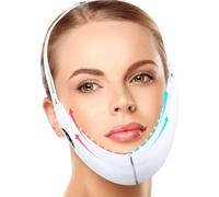 ERICAT Dispositivo De Adelgazamiento Facial, Máquina Reductora De Papada con Pantalla De Visualización, 5 Modos Y 8 Niveles De Intensidad De Engranaje, Longitud Ajustable, Adecuado para Oficinas