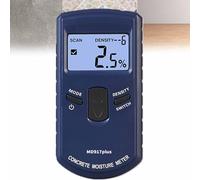 ERICAT Dispositivo De Detección De Medición De Humedad Sin Clavijas, Medidor De Humedad De Hormigón, Probador De Pared con Pantalla LCD, Ajuste De Densidad De 10 Niveles Y Compensación