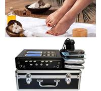 ERICAT Masajeador De SPA para Pies, Máquina De Desintoxicación Iónica para Baño De Pies con Pantalla LCD Doble, 5 Modos Nivel De Intensidad Ajustable Y Ajustable, para Uso Doméstico, Individual