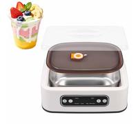 ERICAT Yogurtera Eléctrica Multifunción De 1,6 L, Automática, Digital, con Control De Temperatura Y Temporizador, Calentamiento Uniforme Y Postres Frescos Y Saludables, Yogur Probiótico Casero