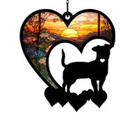 Erice Recuerdo de perro, regalo de condolencias por pérdida de mascotas, diseño de amor impermeable y a prueba de óxido, ideas de regalo de duelo para el hogar, jardín, pared, ventana, regalos de
