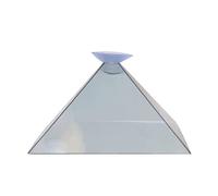 Ericetion 2 Pcs 3D Hologram Pyramid Display Projector Video Stand Universal para Teléfono Móvil