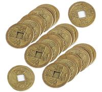 Ericetion 20 Pcs Feng Chino Shui Afortunado Moneda Qing Dynasty Emperadores Fortuna Riqueza Y Éxito Suministros De Año Nuevo Chino Tradicional Monedas De Moneda