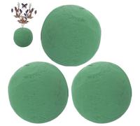 Ericetion 3pcs Floral Bolas de Espuma 15cm Floral Espuma Húmeda y Seca Flor Redonda Bloques de Espuma para Flores Artificiales Floristería Verde Bloques Flores Frescas Decoración de Bodas