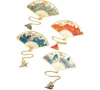 Ericetion 4 Marcapáginas De Estilo Chino con Forma De Instrumento Musical, De Metal, con Borla, Estilo Vintage, Personalizados para Mujer.