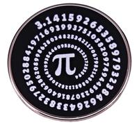 Ericetion Broche con Insignia De Metal De Matemáticas, Broche con Símbolo De Pi, Alfileres, Pin De Solapa con Números Matemáticos, Joyería De Moda, Decoración para Ropa, Chaqueta Y Bolso