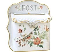 Ericetion Buzones para Exterior, Buzón De Pared, Buzón Vintage, Buzones De Pared, Exterior, Estilo Antiguo, Decoración Nostálgica, Buzón De Metal con Estampado Floral.