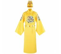 Ericetion Conjuntos De Traje Y Sombrero De Emperador Chino Antiguo para Hombre, Disfraces De Halloween para Cosplay, Disfraces De Emperador De Dinastía Han China Antigua.