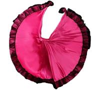 Ericetion Falda De Flamenco Española para Mujer, Falda Larga De Capas para Danza del Vientre Flamenca Española, Ballet Mexicano, Espectáculo Folclórico