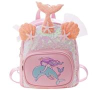Ericetion Mochila Infantil De Sirenita, Mochila Escolar con Purpurina para Niñas, Bonita Mochila De Sirena, Ideal para Deportes O para Día a Día, Ideal para Estudiantes De Primaria.