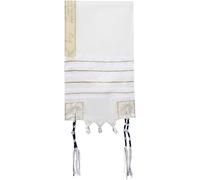 Ericetion Talit Mesiánico, Chal De Oración, Talit Judío, Pañuelos De Oración, Pañuelos Israelíes, Pañuelo De Oración Árabe, Pañuelo para Cabeza con Tzitzit, 30 X 105 Cm
