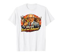 Erich Honecker, Alemania del Este, Divertida Camiseta de la Camiseta gráfica económica, Hombre, Blanco, L