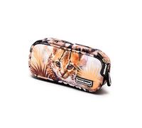 ErichKrause Estuche para lápices, diseño de leopardo, 21 x 9 x 5 cm, 1 unidad, estuche para lápices, sacapuntas, goma de borrar, regla, estuche para lápices, color beige y negro, marrón claro