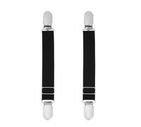 ericotry 1 par (2 piezas) Multifuction ajustable elástico para medias liguero accesorios para cinturón con correas y clips para medias (estilo negro I), Estilo I negro, 28cm x 1.8cm