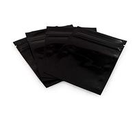 ericotry 100 bolsas duraderas de papel de Mylar de doble cara con cierre plano, bolsas de muestras sellables con calor, bolsas de aluminio de grado alimenticio