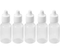 Ericotry 50 botellas de plástico vacías, exprimibles y goteras, botellas para ojos, líquido para ojos, frascos con cuentagotas líquidos, enchufe, se puede atornillar el labio (20 ml)