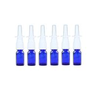 ericotry 6 botellas vacías de vidrio recargables de 9.6 g, pulverizadores nasales, pulverizadores de niebla fina, recipientes de viaje para maquillaje, agua, frascos de viaje para aplicaciones de