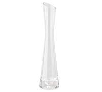 ericotry Florero de cristal transparente hecho a mano soplado arte brote florero de un solo tallo oblicuo boca florero para decoración del hogar, oficina, boda (25 cm)