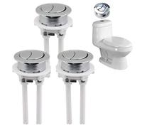 ericotry Inner Diameter 38mm 3 interruptores de botón de Descarga de Inodoro, botón Doble para Tanque de Agua de Inodoro, reparación de baño, Accesorios de Repuesto para Cisterna