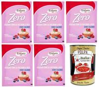 Eridania Zero Delicato Come lo Zucchero a Velo Zero Delicate Like Azúcar en polvo 5 x 80 g + Polpa italiana Gourmet 400 g