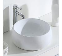 erídano, serie Luciano, lavado - Cuenco, cerámica lavabo, redondo palangana, 40 cm de ancho