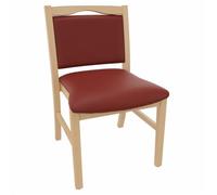 Erides Alexander - Silla para personas mayores sin reposabrazos, cómoda silla de cuidado y comedor, altura del asiento de 47 cm
