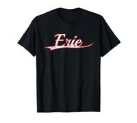 Erie Pennsylvania Great Lakes Vintage Varsity Distressed Camiseta