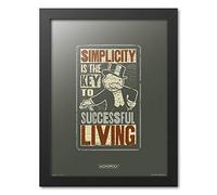 Erik - Cuadro decorativo enmarcado | Art Print Ilustración | Monopoly Simplicity, 35 x 45 cm