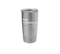 Erik Datos de Nutrición Nombre Gracioso Vaso térmico de acero inoxidable de doble pared