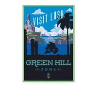 Erik Editores Poster Sonic The Hedgehog - Visit Lush Green Hill Zone