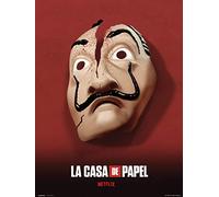 Erik - Lámina Decorativa Máscara, La Casa de Papel (30x40 cm)