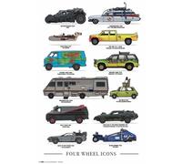 Erik Maxi Póster Four Wheels Icons 91.5x61cm