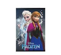 ERIK - Pack Póster Disney Frozen con colgador de madera magnético negro, vertical (61x91,5 cm)