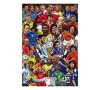 ERIK Poster Leyendas del Fútbol 91,5x61cm Impreso en Papel Brillo de Alta Calidad de 150gr