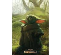 Grupo Erik, Póster Star Wars The Mandalorian Baby Yoda Art, grogu, 61x91,5 cm