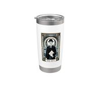 Erik Satie Compositor Pianista Tarot Vaso térmico de acero inoxidable de doble pared