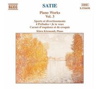 Erik Satie Satie: Piano Works - Volume 3 (CD) Album (Importación USA)