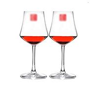 Erik Xian Copas de Vino de Cristal de Estilo Italiano sopladas a Mano Juego de 2 para Copas de Vino Tinto Vidrio Transparente de Primera Calidad sin Plomo