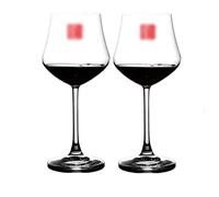 Erik Xian Copas de Vino de Cristal de Estilo Italiano sopladas a Mano Juego de 2 para Copas de Vino Tinto Vidrio Transparente de Primera Calidad sin Plomo