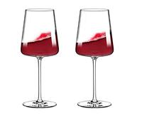 Erik Xian Copas de Vino Tinto y Blanco de 550ML/18,5 OZ, Copas de Vino de Cristal de Estilo Italiano sopladas a Mano para Aniversario de Boda o cumpleaños