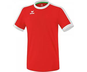 erima 3132120_152 Camisa Niño Retro Star, Rouge/Blanc