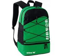 erima 723342 Mochila Multifunción con Compartimento Inferior, Unisex, Smaragd/Negro, 1