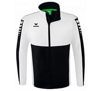 Erima Adultos Six Wings Chaqueta con mangas extraíbles, negro, XL