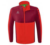 Erima Adultos Six Wings Chaqueta con mangas extraíbles, rojo, XL