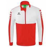 Erima Adultos Six Wings Chaqueta Worker, rojo/blanco, L